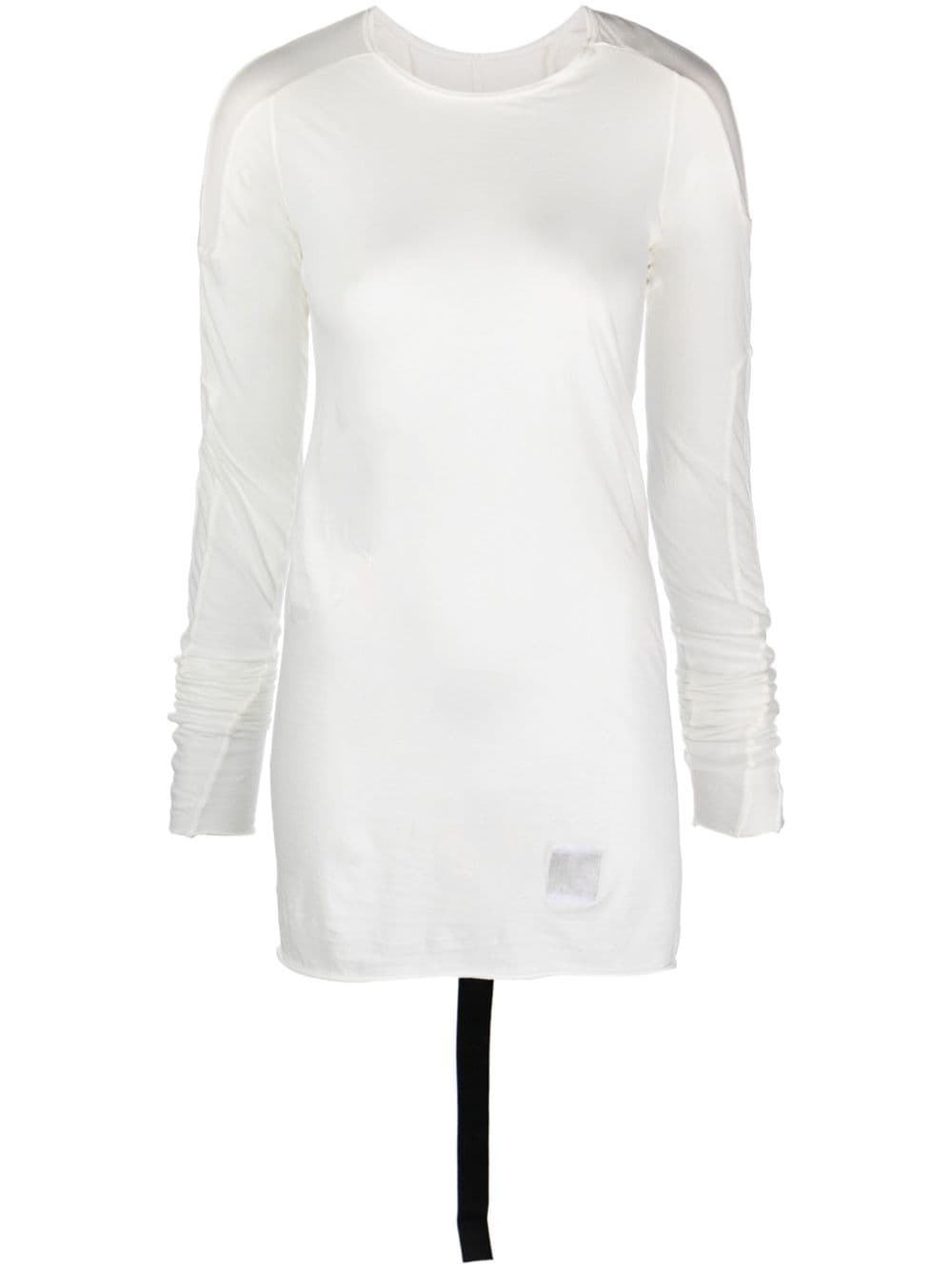 Shop Rick Owens Drkshdw Scarification Cotton T-shirt In White