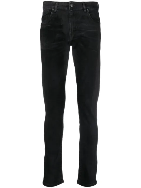 Salvatore Santoro logo-patch straight-leg jeans