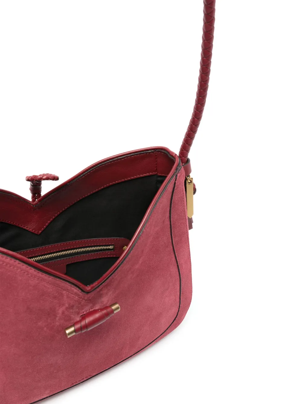 ISABEL MARANT Schoudertas met logo-reliëf Roze