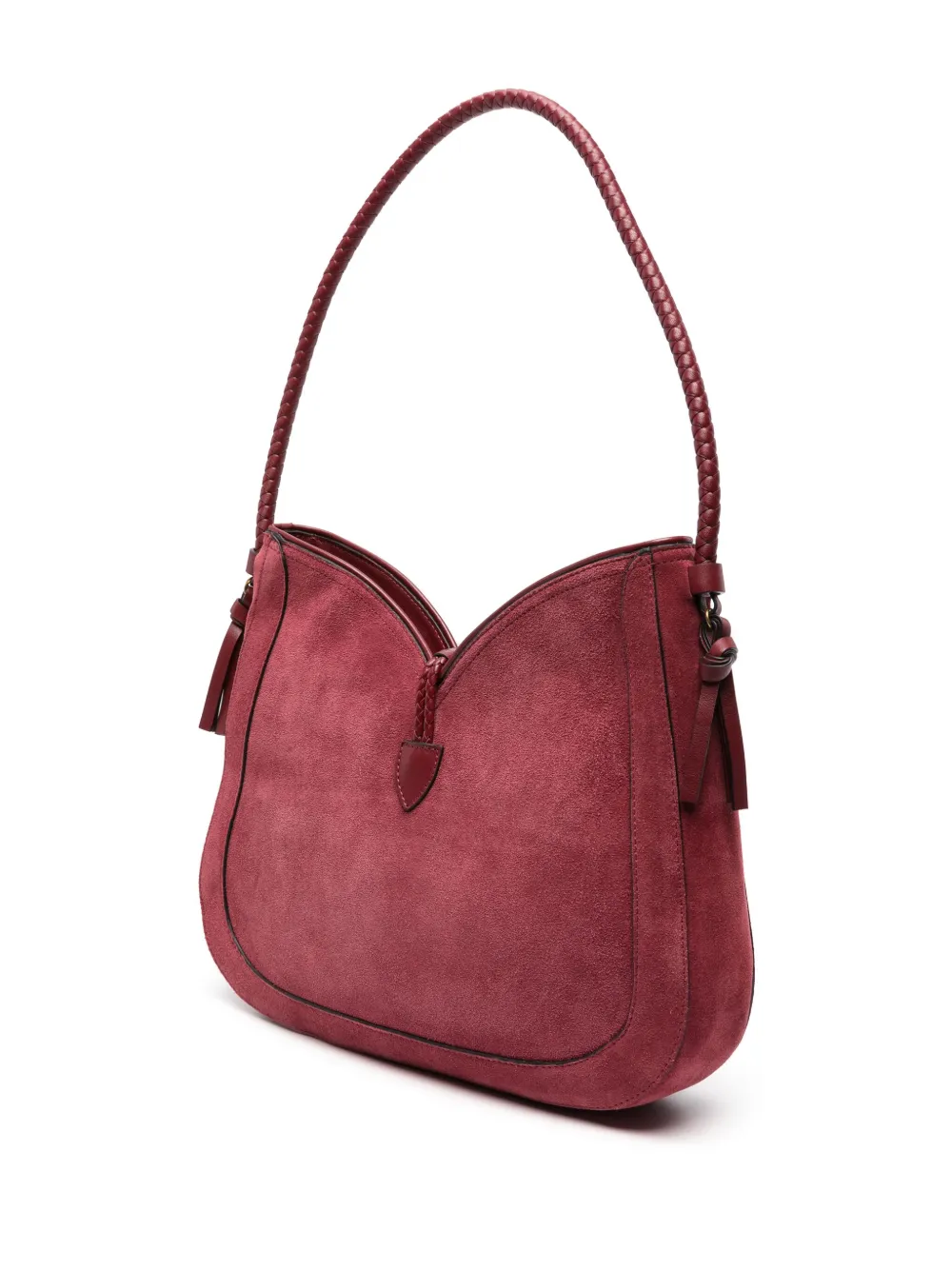 ISABEL MARANT Schoudertas met logo-reliëf Roze