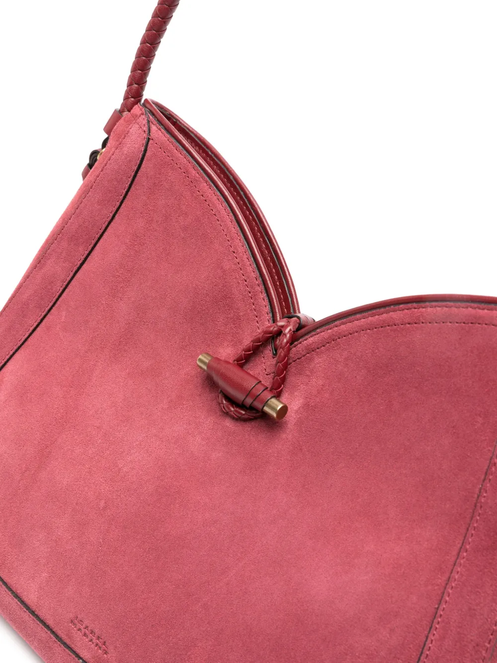 ISABEL MARANT Schoudertas met logo-reliëf Roze