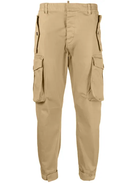 DSQUARED2 straight-leg cotton cargo trousers