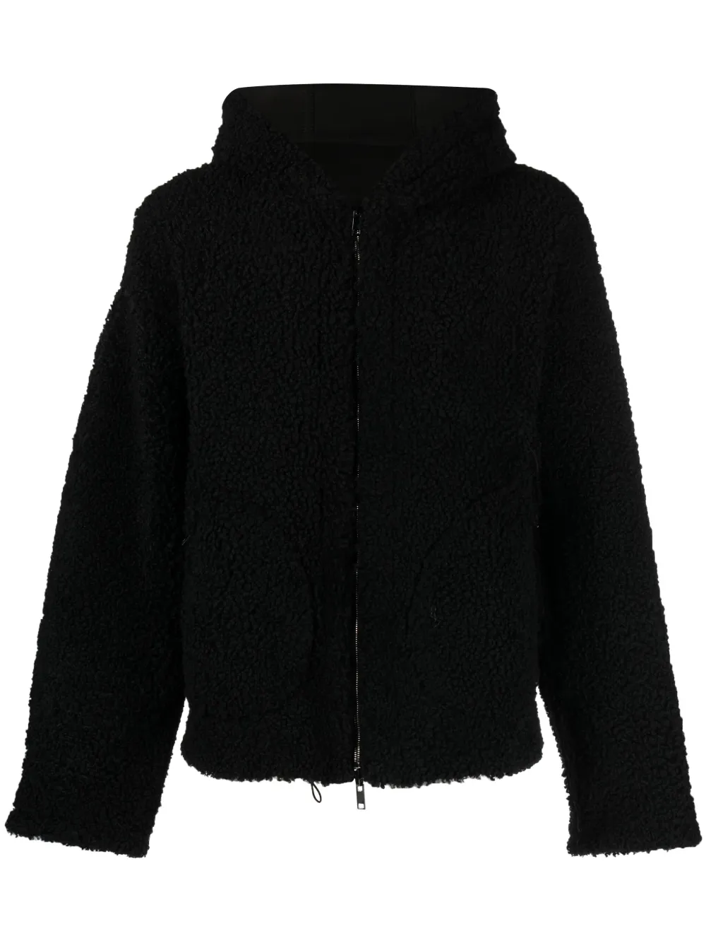 Salvatore Santoro fleecetexture Hooded Jacket Farfetch