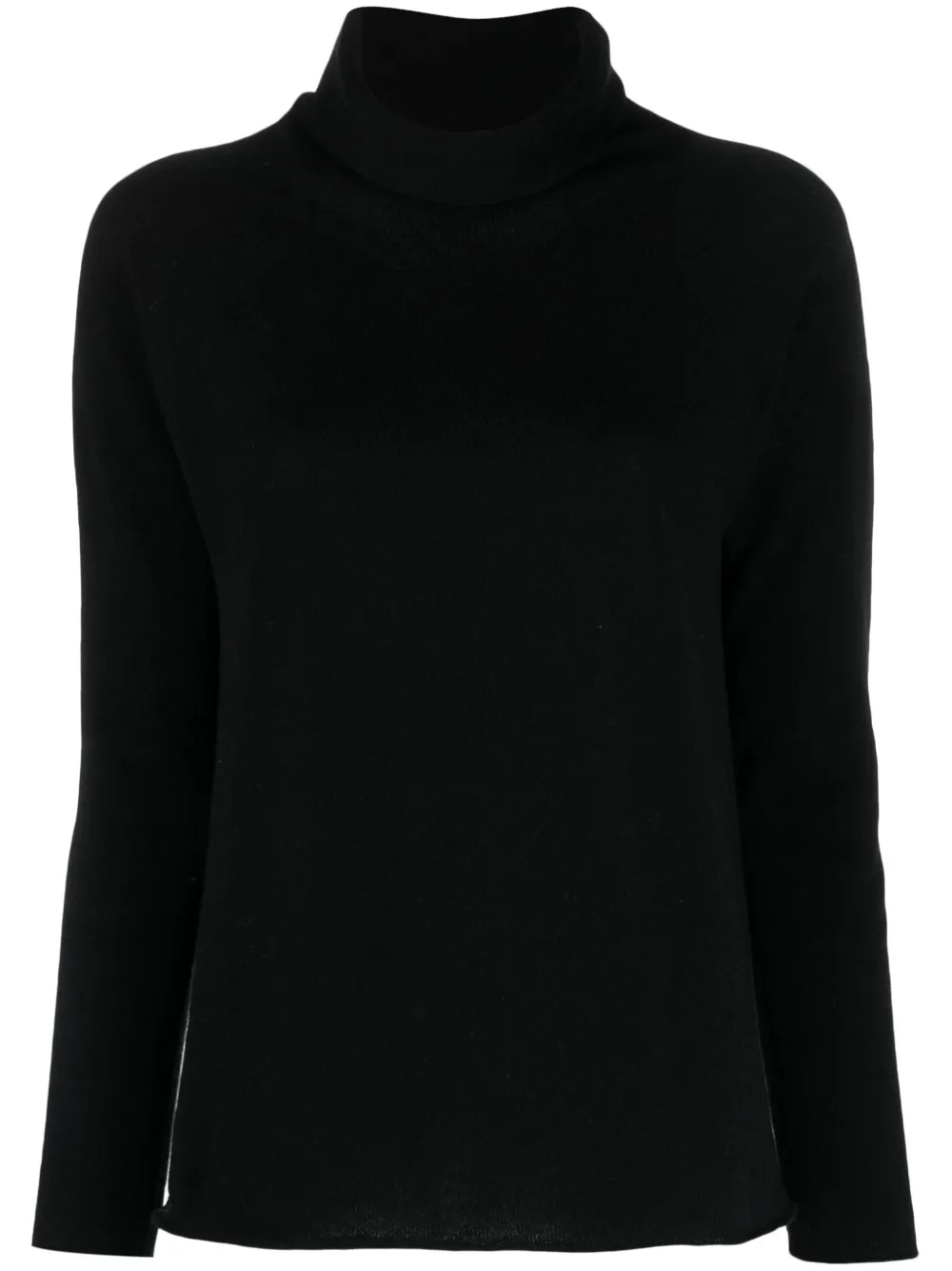 Lamberto Losani Roll-neck Cashmere Jumper In Black
