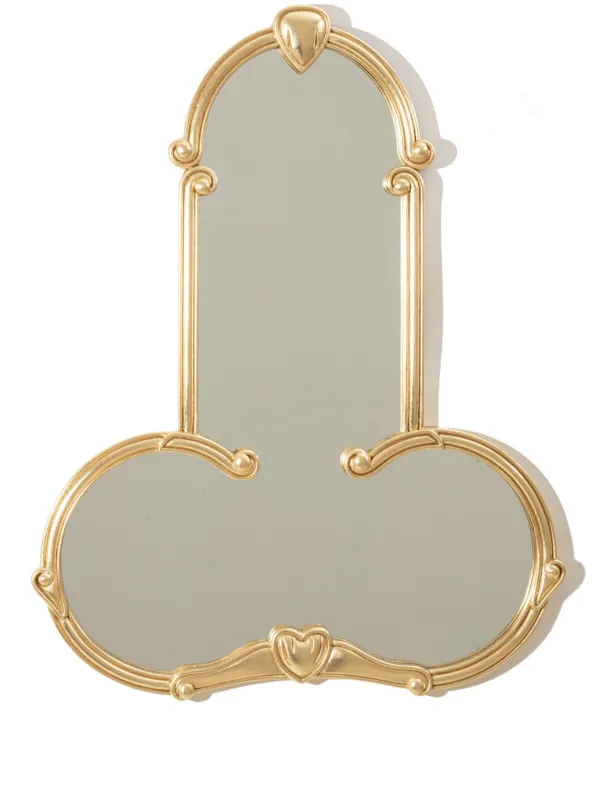 Seletti Liberty Man ミラー | ゴールドトーン | FARFETCH JP