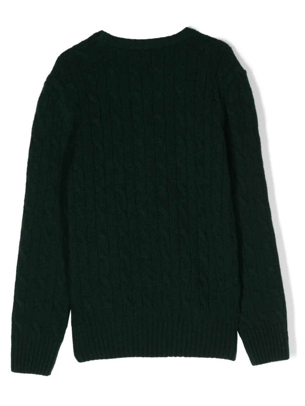 Ralph Lauren Kids Kabelgebreide trui - Groen
