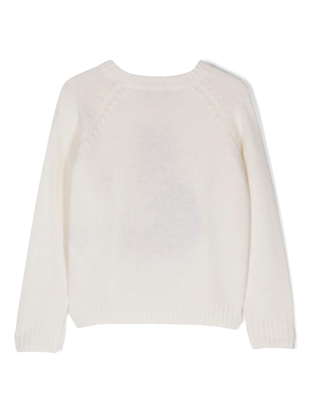 Il Gufo fox intarsia-knit merino jumper - Beige