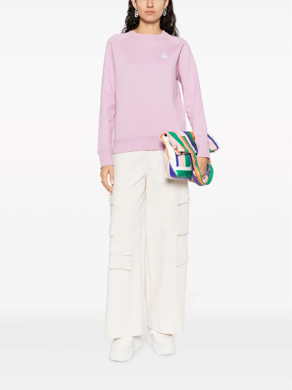 MARANT ÉTOILE Milyp logo-print sweatshirt - Roze