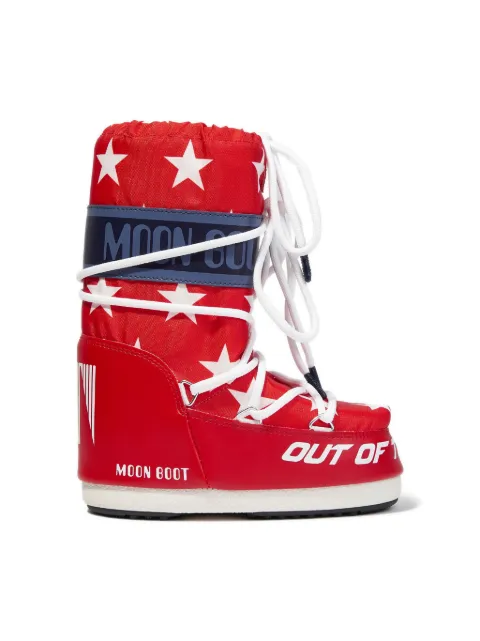 Moon Boot Kids Icon logo-print snow boots
