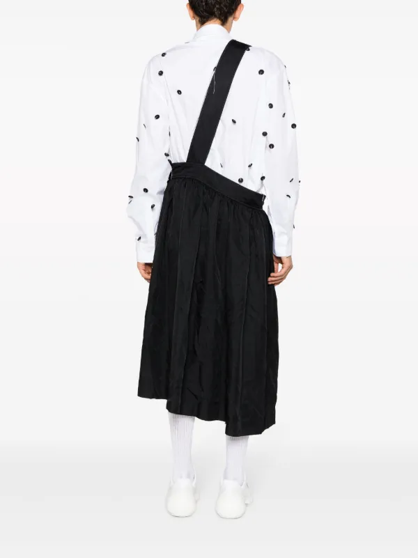 Black Comme Des Garçons ドレープ スカート - Farfetch