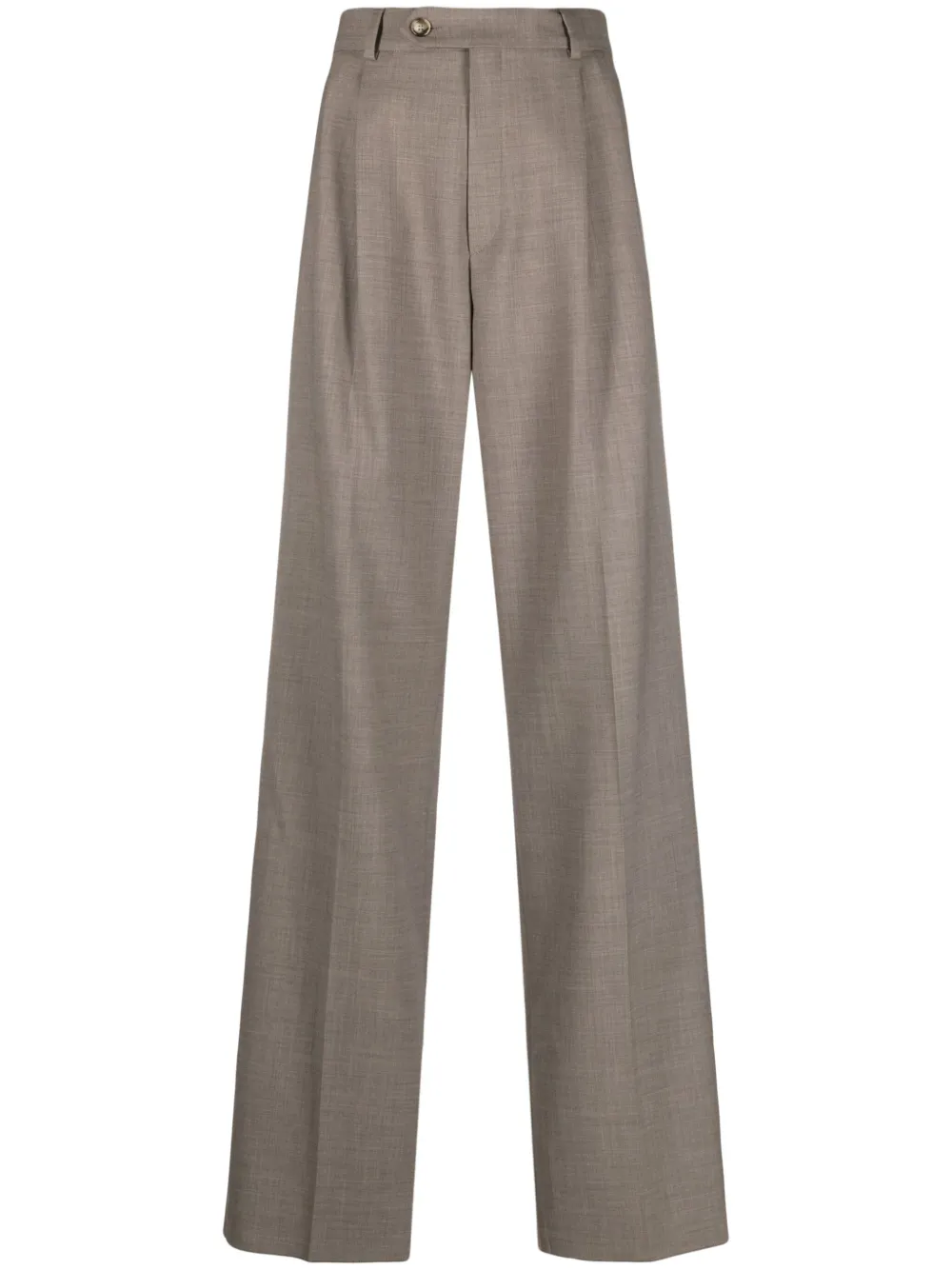 Sportmax Oversized Trousers In Prince Of Wales In Brown