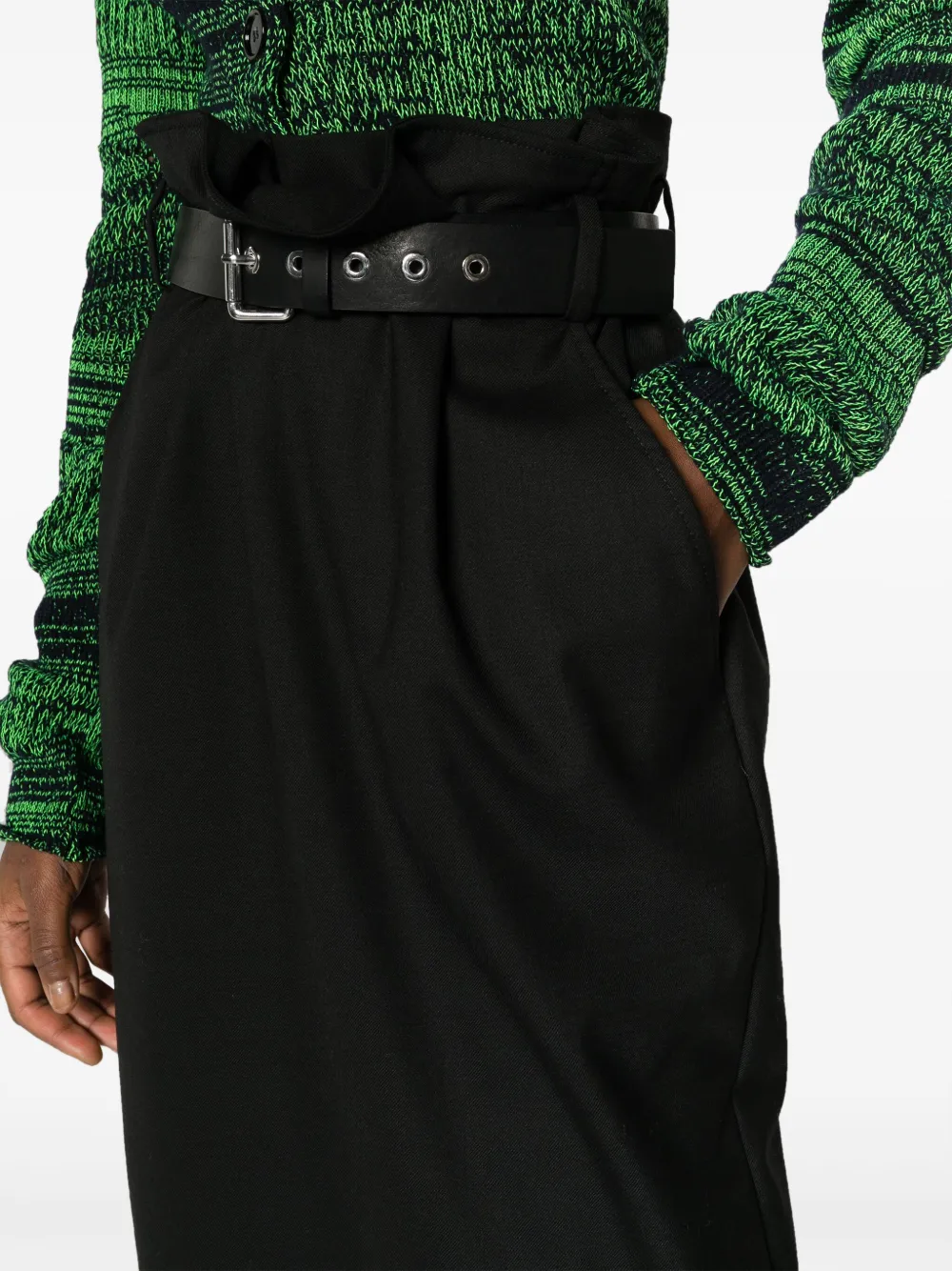 Tela Belted Midi Pencil Skirt Farfetch