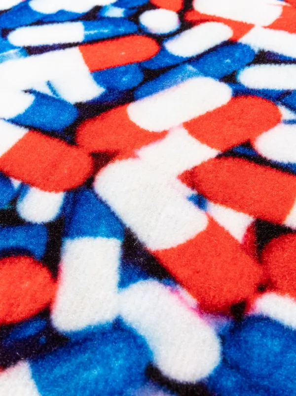 Seletti Pills グラフィック マット 200x60cm | マルチカラー