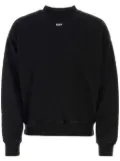 Off-White Arrows-embroidered cotton sweatshirt - Black