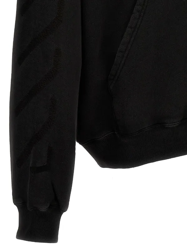Off-White Matthew Cotton Hoodie | Black | FARFETCH