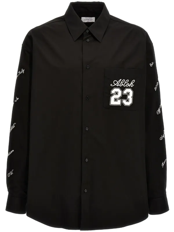 Off-White 23 Heavycot オーバーシャツ | ブラック | FARFETCH JP