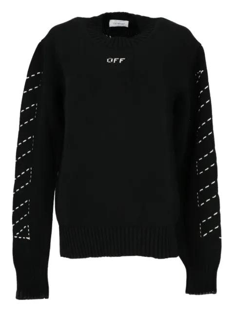 Off-White black stitch sweater