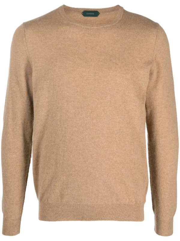 Beige crew neck outlet sweater