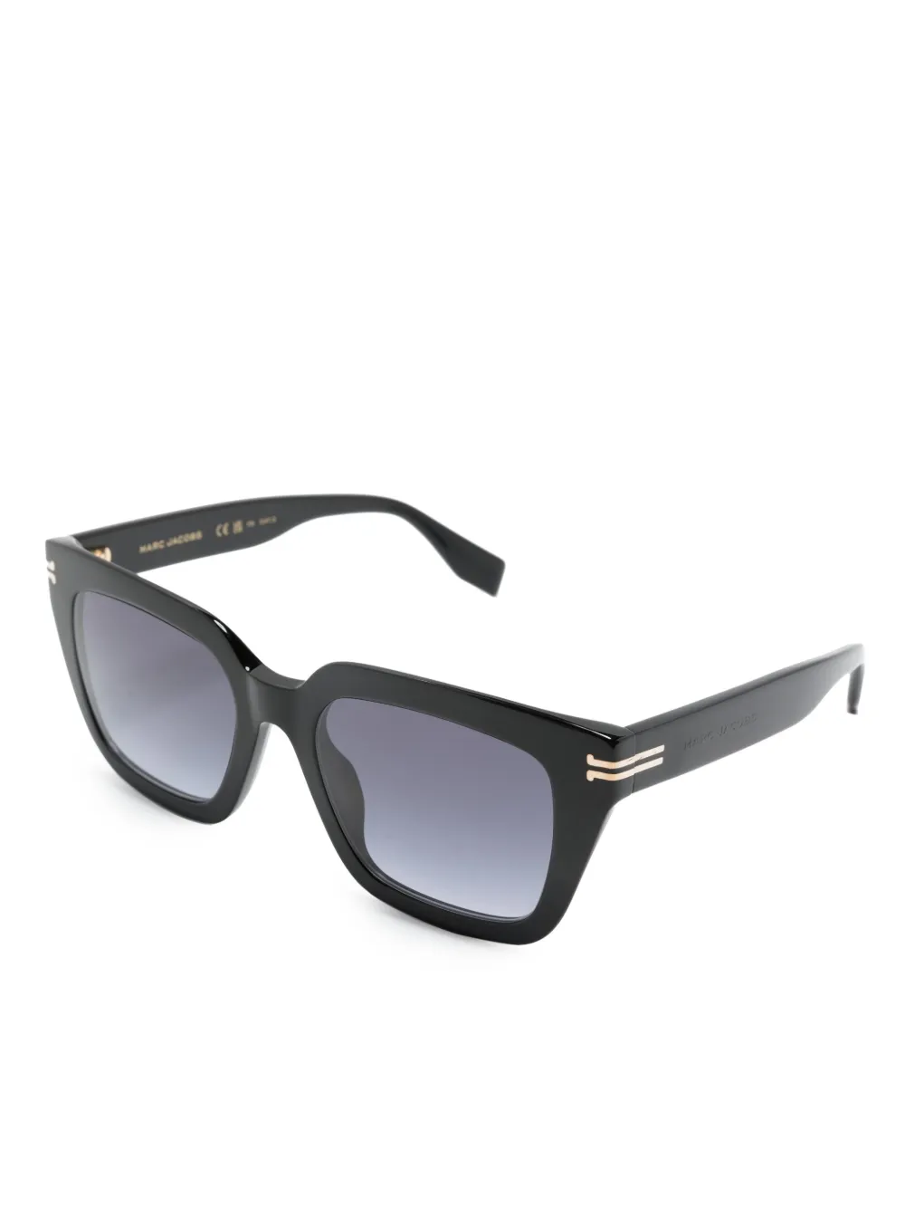 Marc Jacobs Eyewear Zonnebril met rechthoekig montuur - Zwart