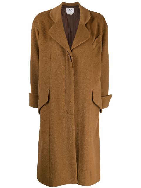 CHANEL 1990 single-breasted wool coat Women