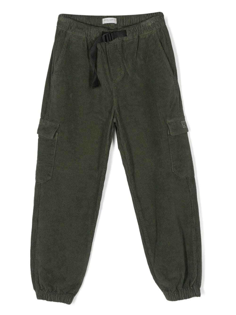 Shop Golden Goose Elasticated-waistband Cotton-blend Track Pants In Green