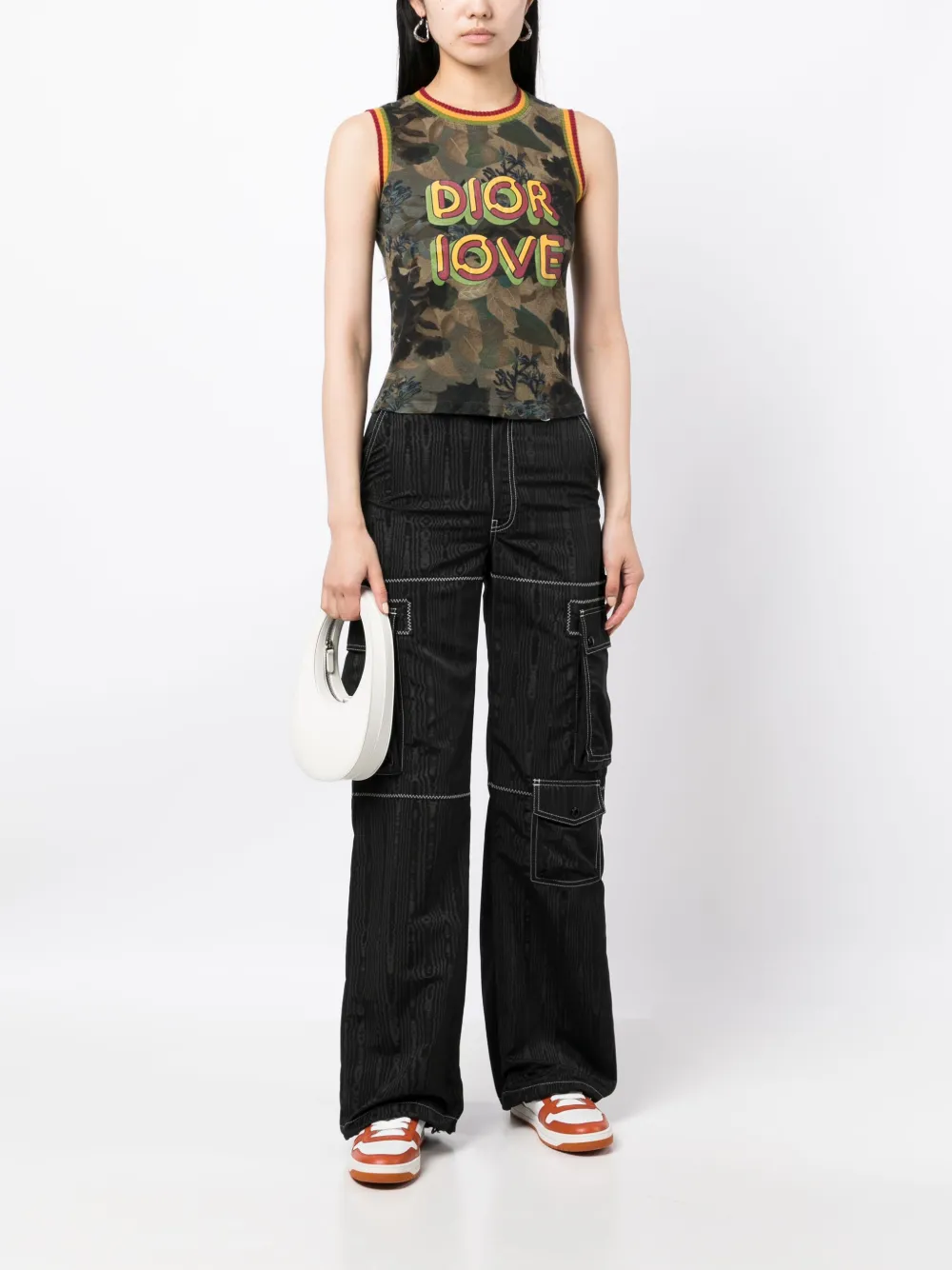Christian Dior Tanktop met print - Groen