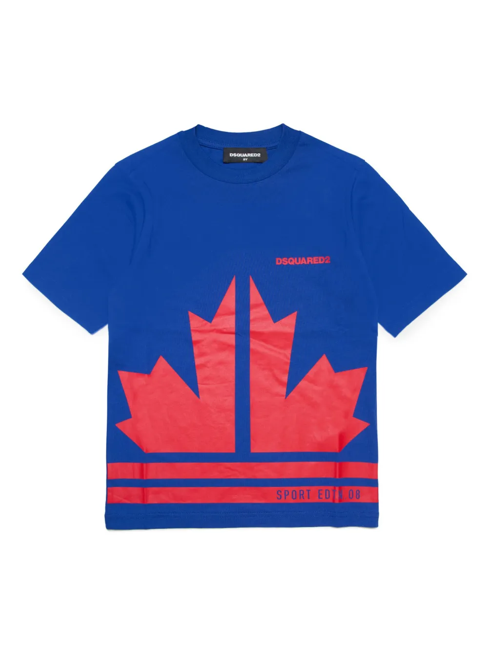 Dsquared2 Kids' Logo-print Cotton T-shirt In Blue