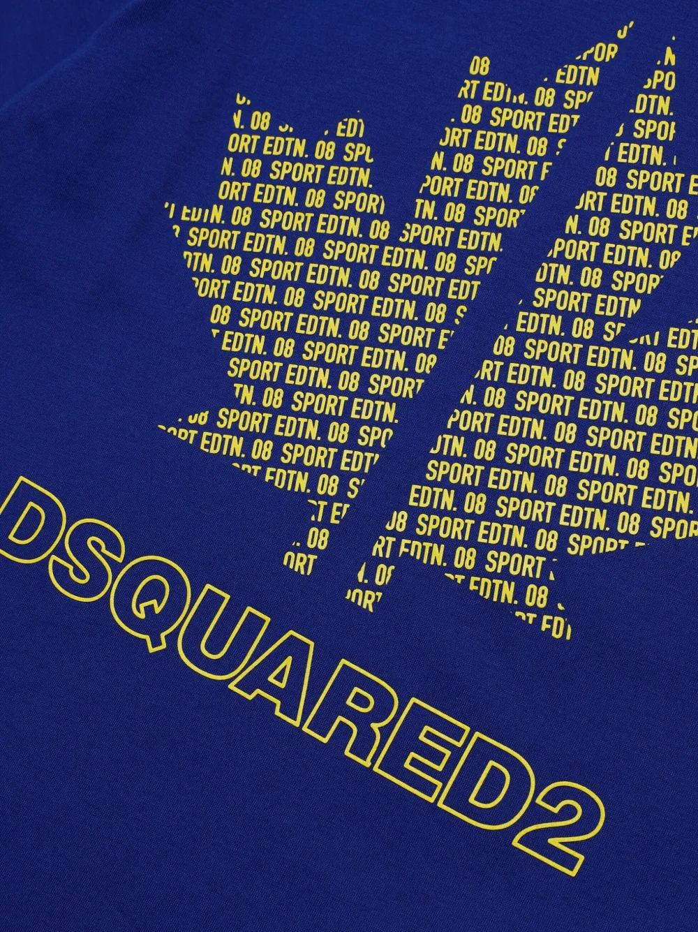 Dsquared2 Logo-print Cotton T-shirt In Blue
