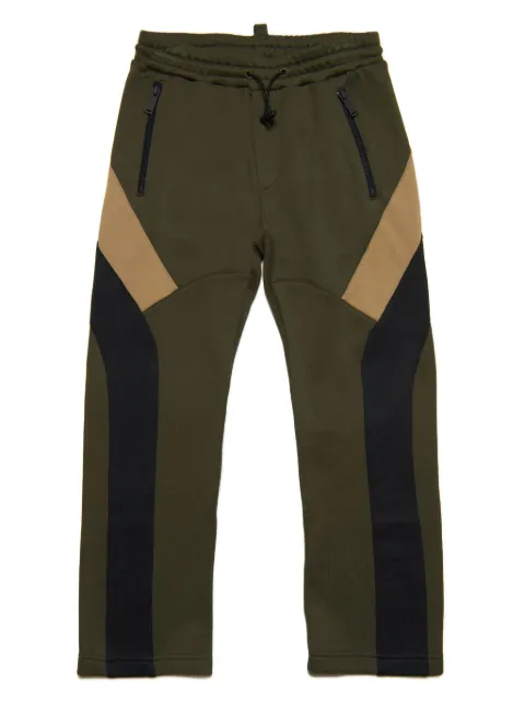 DSQUARED2 KIDS logo-patch panelled-design track pants 