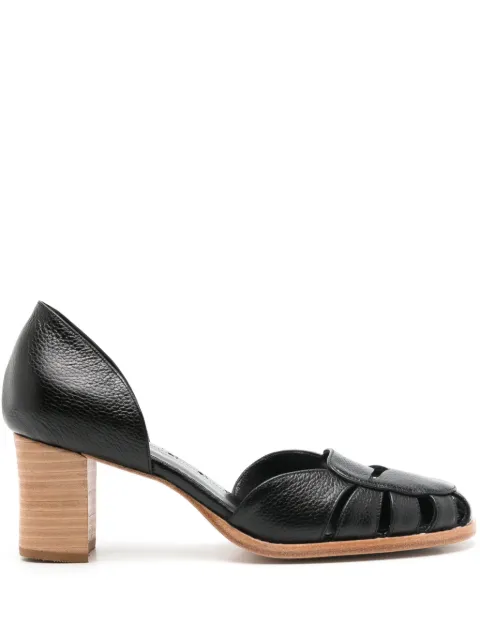 Sarah Chofakian Yosemite 55mm cut-out leather pumps