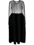 CFCL semi-sheer midi dress - Black