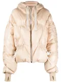 Khrisjoy zip-up hooded puffer jacket - Neutrals