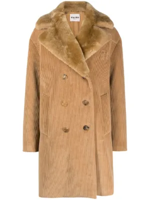 Miu miu fur clearance coat