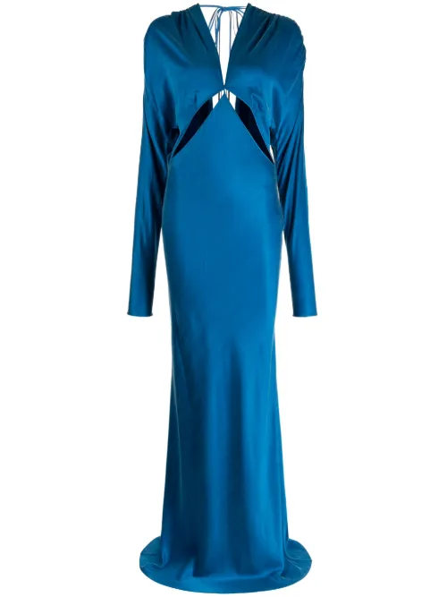 Robe longue à découpes - Aleksandre Akhalkatsishvili - Modalova