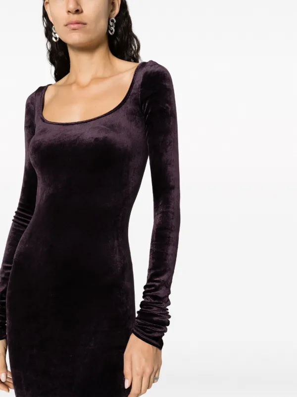 Rick owens hot sale velvet dress