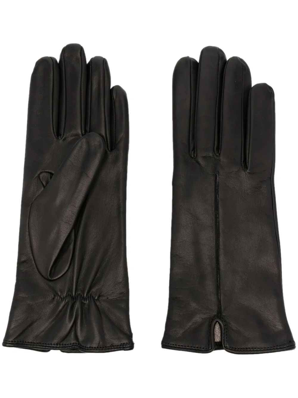 Orciani Leren handschoenen Zwart