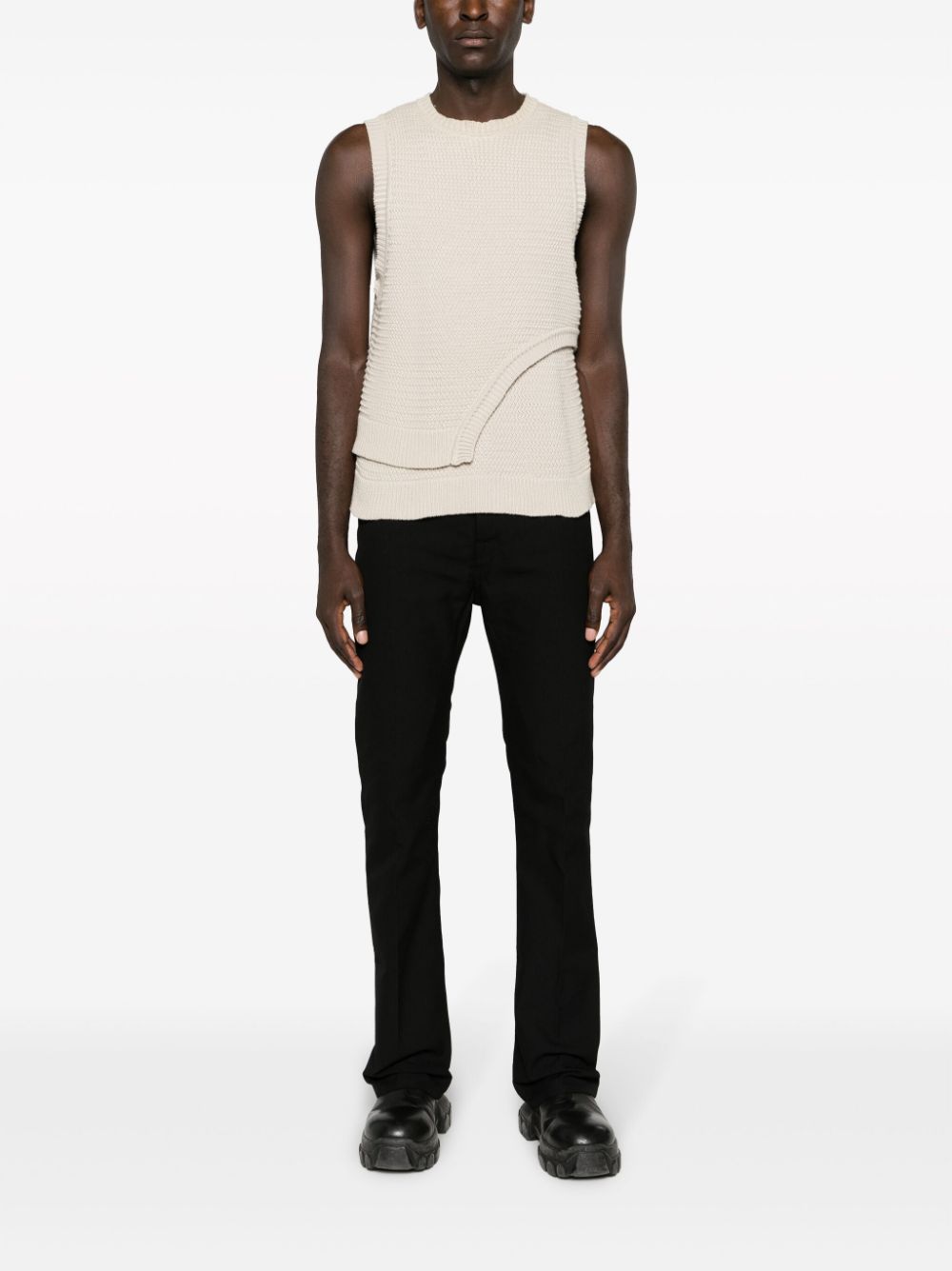 Shop Rick Owens Mid-rise Bootcut Trousers In Schwarz