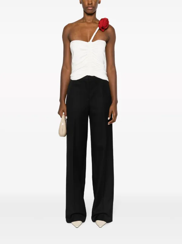 【関税&送料込】Magda Burtym Trousers Black Magda Butrym Silk wide-leg Trousers | Black | FARFETCH