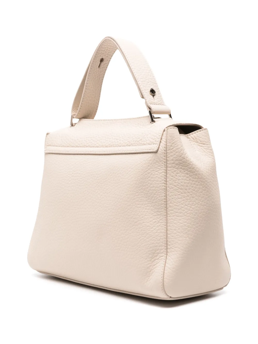 Shop Orciani Sveva Soft Leather Tote Bag In Neutrals