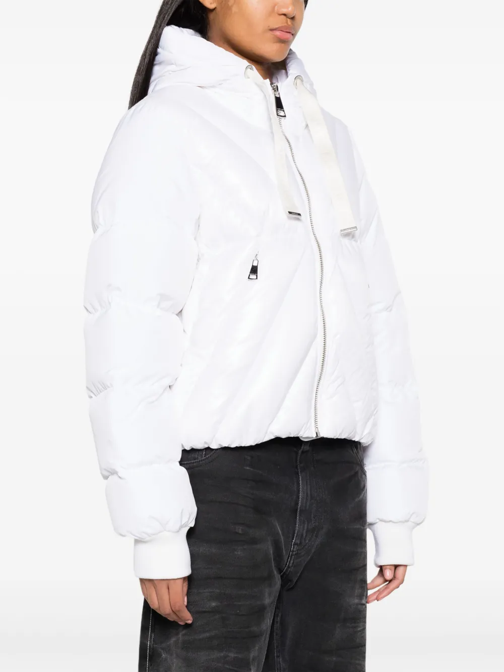 Shop Khrisjoy Matt&glossy Puffer Jacket In Neutrals