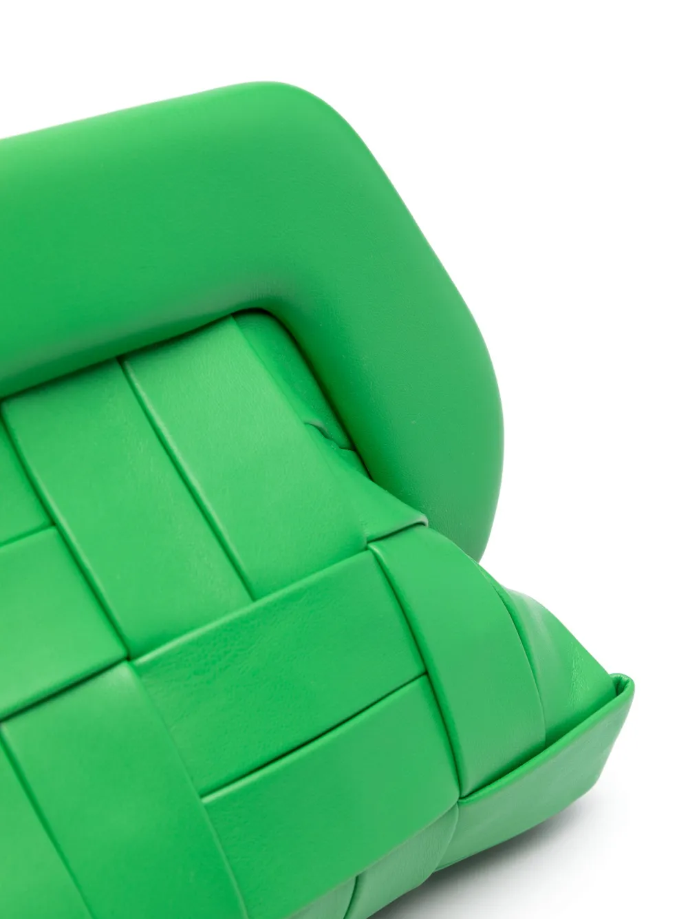 Themoirè Bios geweven clutch Groen