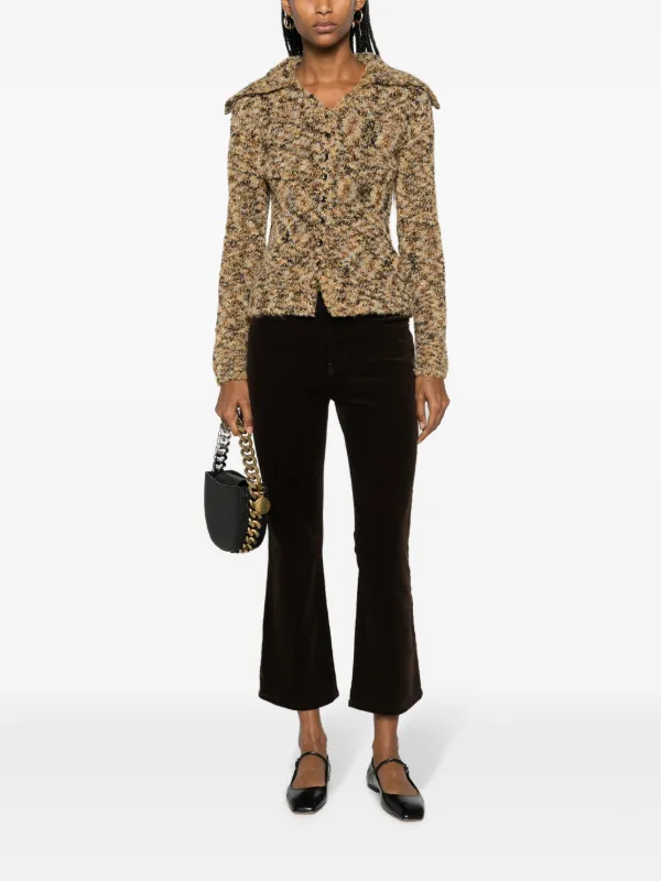 Cotton online bootcut trousers