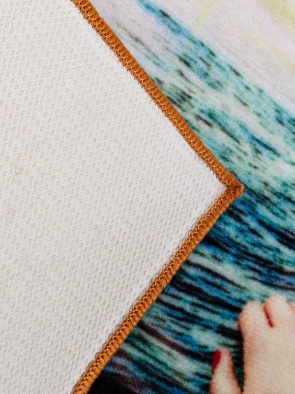 Seletti Seagirl グラフィック マット 60x90cm | マルチカラー