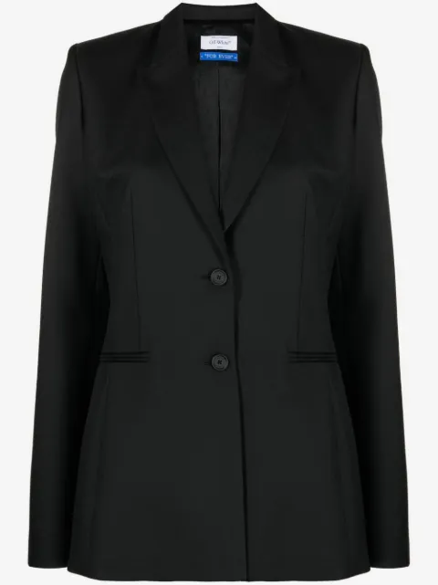 Off-White peak-lapels single-breasted blazer