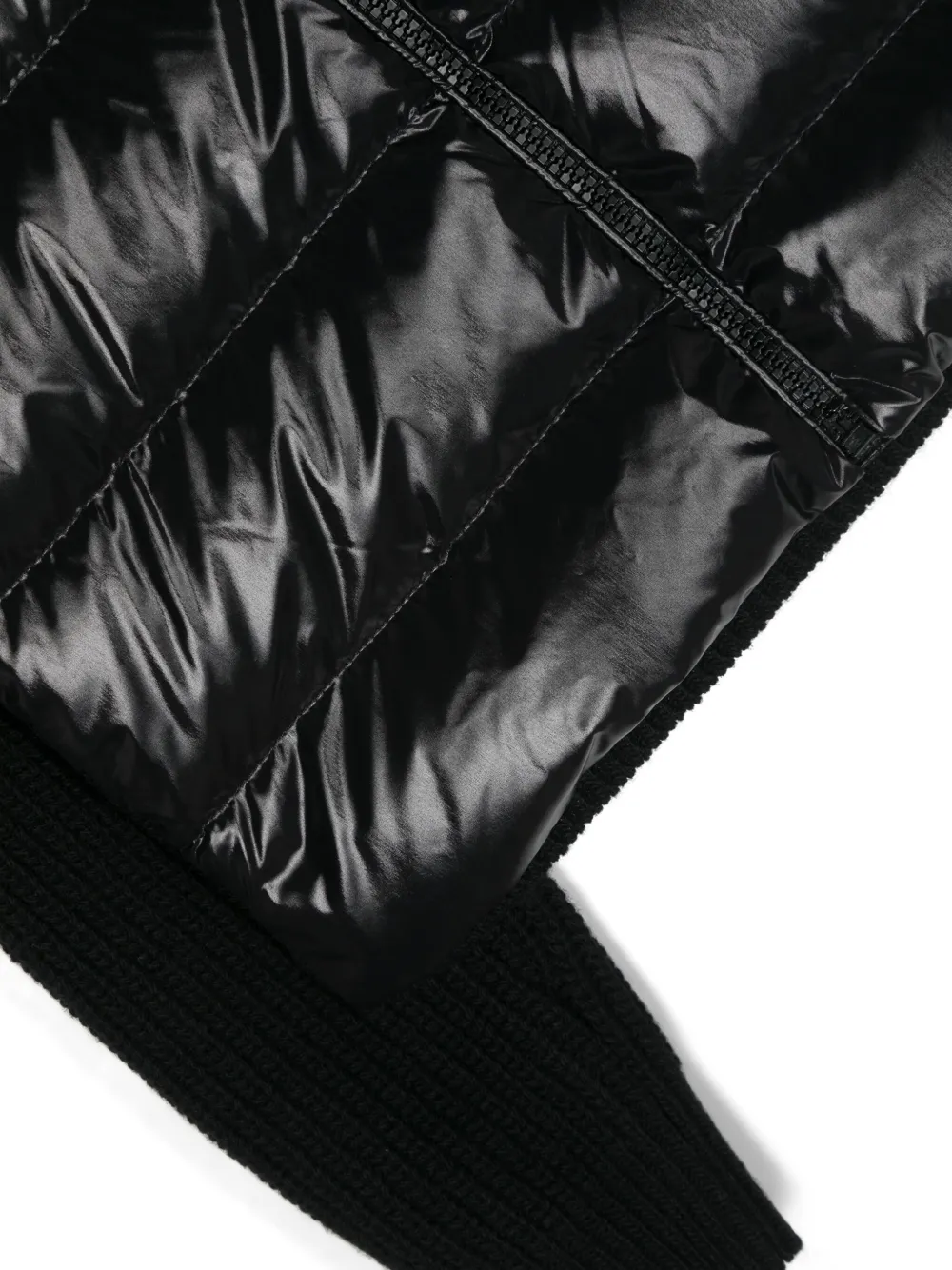 Moncler Enfant Donsjack met logopatch Zwart