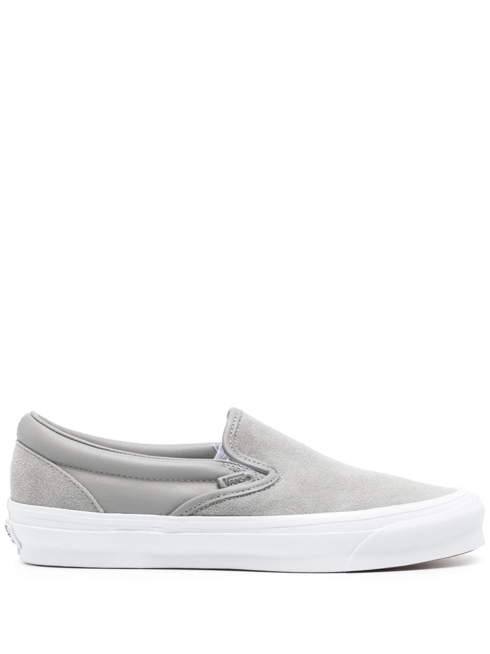 Vans Og Classic Slip On Lx Vault Sneakers In Grey