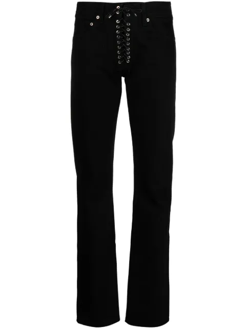 Ludovic de Saint Sernin lace-up straight-leg jeans