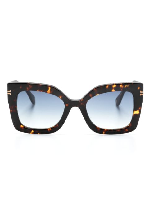 Marc Jacobs Eyewear tortoiseshell-effect rectangular-frame sunglasses Women