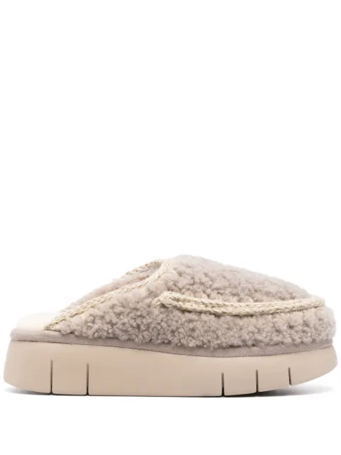 Mou Bounce shearling mules