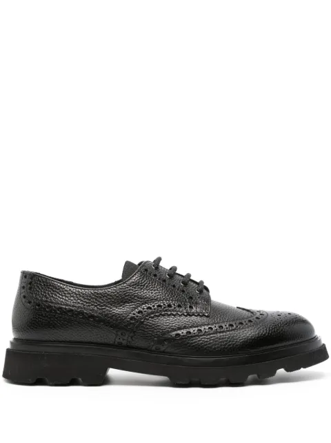 Doucal's panelled leather brogues